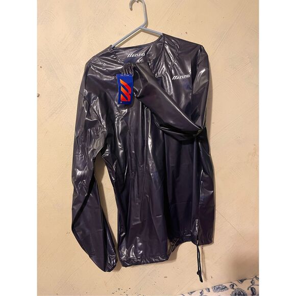 Vintage MIZUNO New Polyurethane Baseball Pullover Warm Up Jacket Men’s Large USA - Picture 5 of 9